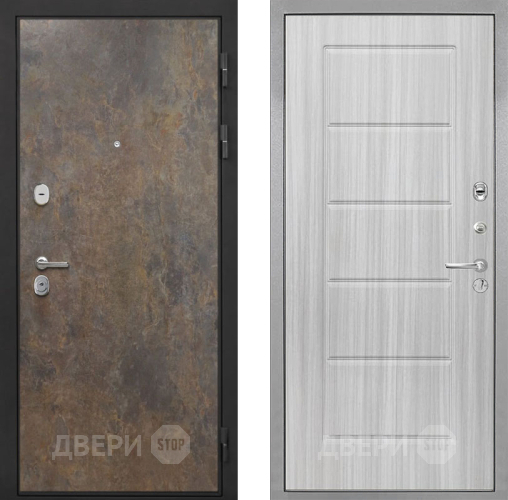 Входная металлическая Дверь Интекрон (INTECRON) Гектор Гранж ФЛ-39 Сандал белый