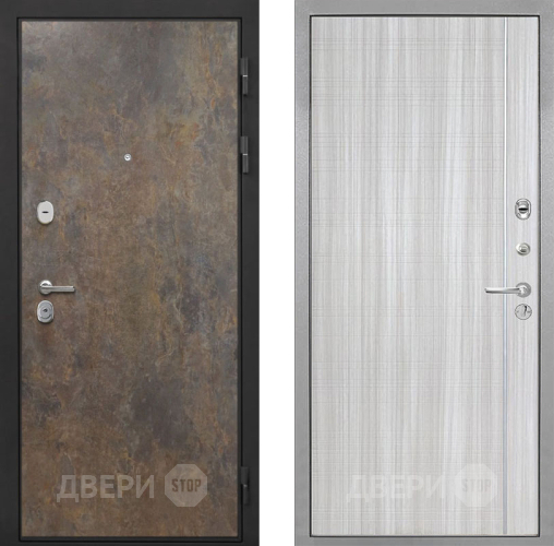 Входная металлическая Дверь Интекрон (INTECRON) Гектор Гранж В-07 с молдингом Сандал белый