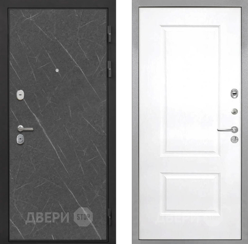 Входная металлическая Дверь Интекрон (INTECRON) Гектор Гранит Лава Оникс Альба Роял Вуд белый