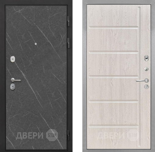 Входная металлическая Дверь Интекрон (INTECRON) Гектор Гранит Лава Оникс ФЛ-102 Сосна белая