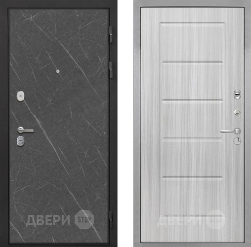 Входная металлическая Дверь Интекрон (INTECRON) Гектор Гранит Лава Оникс ФЛ-39 Сандал белый