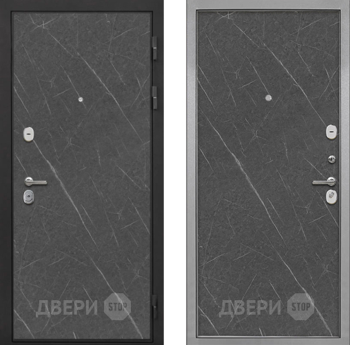 Входная металлическая Дверь Интекрон (INTECRON) Гектор Гранит Лава Оникс Гладкая Гранит лава оникс