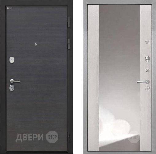 Входная металлическая Дверь Интекрон (INTECRON) Гектор Эковенге ФЛЗ-516 Зеркало Сосна белая