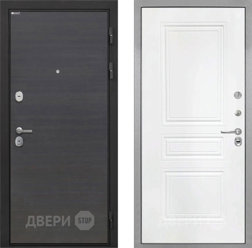 Входная металлическая Дверь Интекрон (INTECRON) Гектор Эковенге ФЛ-243 Белый матовый