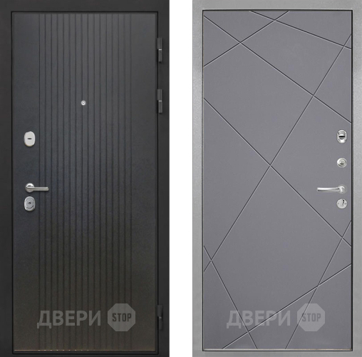 Входная металлическая Дверь Интекрон (INTECRON) Гектор ФЛ-295 Лучи-М Графит софт