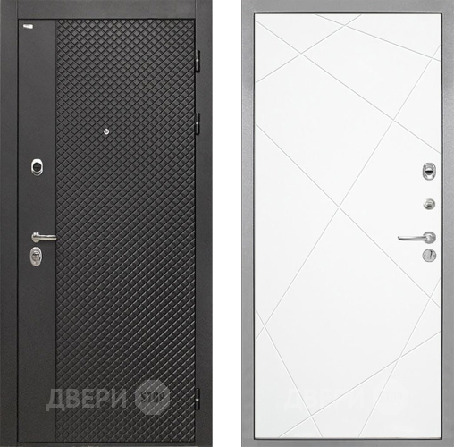 Входная металлическая Дверь Интекрон (INTECRON) Олимпия Black 4К Лучи-М Софт милк