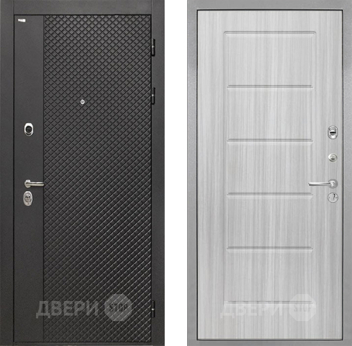 Входная металлическая Дверь Интекрон (INTECRON) Олимпия Black 4К ФЛ-39 Сандал белый