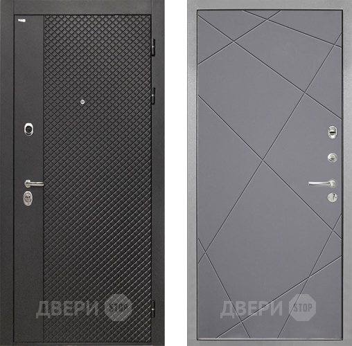 Входная металлическая Дверь Интекрон (INTECRON) Олимпия Black 4К Лучи-М Графит софт