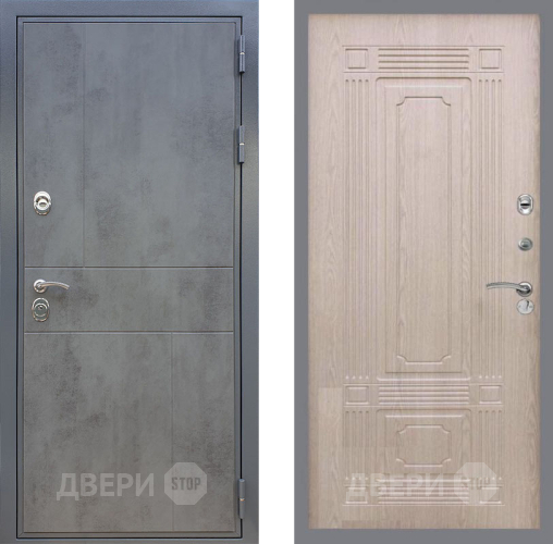 Входная металлическая Дверь Рекс (REX) ФЛ-290 FL-2 Беленый дуб
