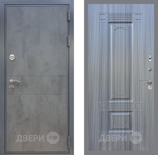 Входная металлическая Дверь Рекс (REX) ФЛ-290 FL-2 Сандал грей