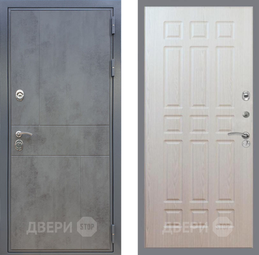 Входная металлическая Дверь Рекс (REX) ФЛ-290 FL-33 Беленый дуб