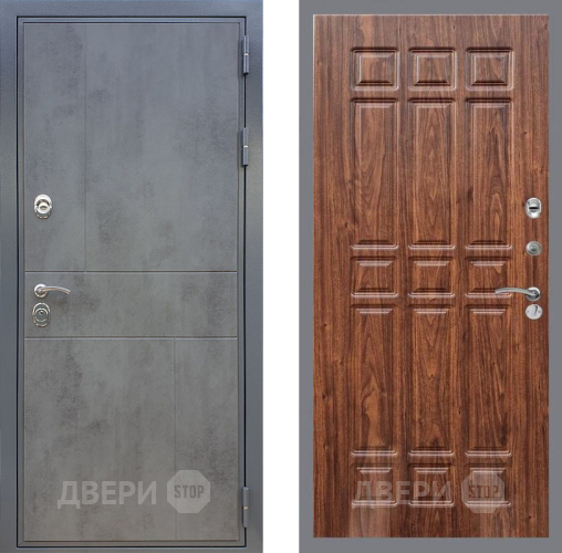 Входная металлическая Дверь Рекс (REX) ФЛ-290 FL-33 орех тисненый