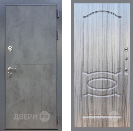 Входная металлическая Дверь Рекс (REX) ФЛ-290 FL-128 Сандал грей