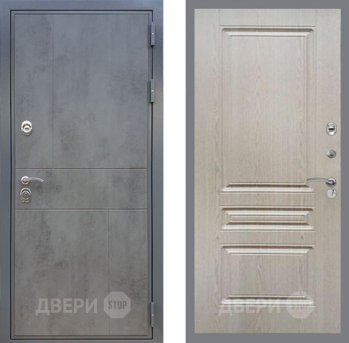Входная металлическая Дверь Рекс (REX) ФЛ-290 FL-243 Беленый дуб