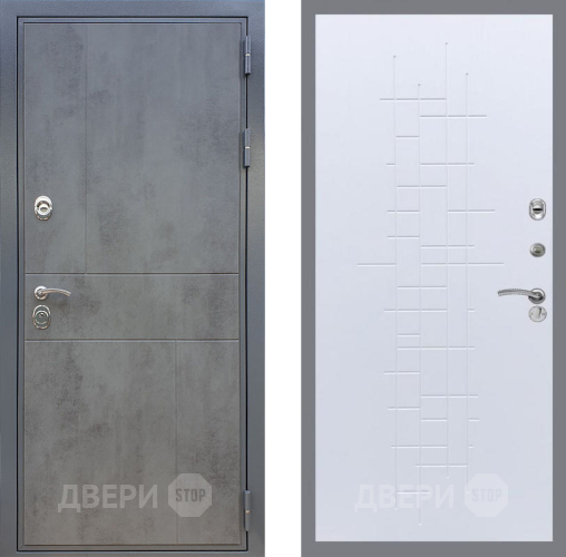 Входная металлическая Дверь Рекс (REX) ФЛ-290 FL-289 Белый ясень