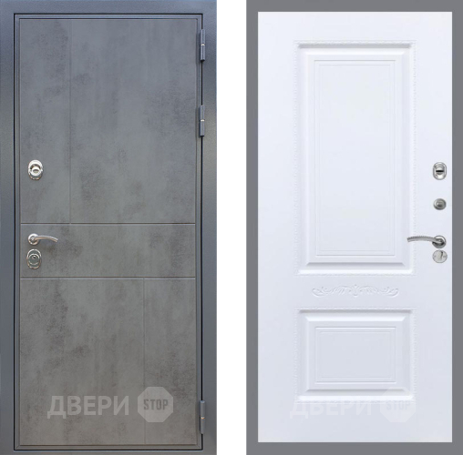 Входная металлическая Дверь Рекс (REX) ФЛ-290 Смальта Силк Сноу