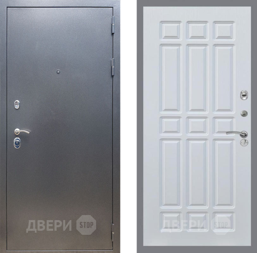 Входная металлическая Дверь Рекс (REX) 11 FL-33 Белый ясень