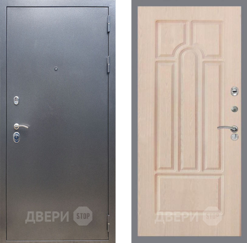 Входная металлическая Дверь Рекс (REX) 11 FL-58 Беленый дуб