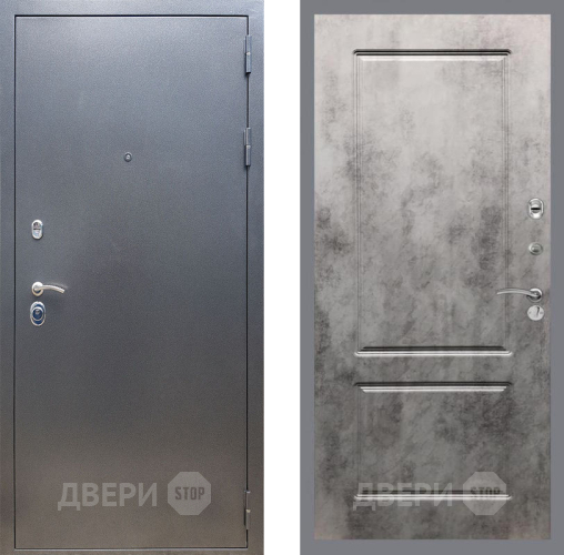 Входная металлическая Дверь Рекс (REX) 11 FL-117 Бетон темный