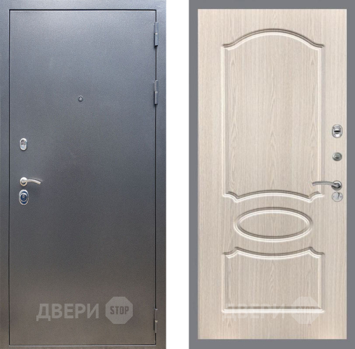 Входная металлическая Дверь Рекс (REX) 11 FL-128 Беленый дуб