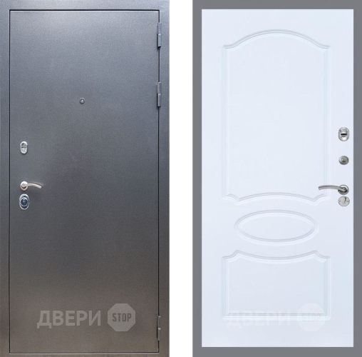Входная металлическая Дверь Рекс (REX) 11 FL-128 Силк Сноу