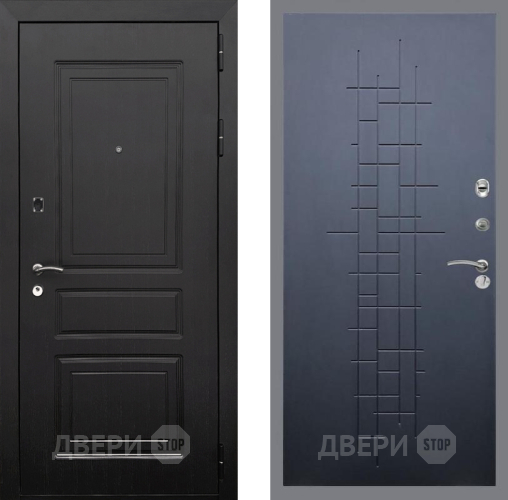Входная металлическая Дверь Рекс (REX) 6 Венге FL-289 Ясень черный