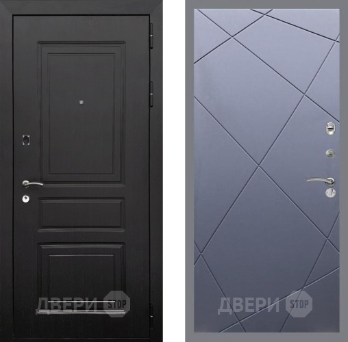 Входная металлическая Дверь Рекс (REX) 6 Венге FL-291 Силк титан