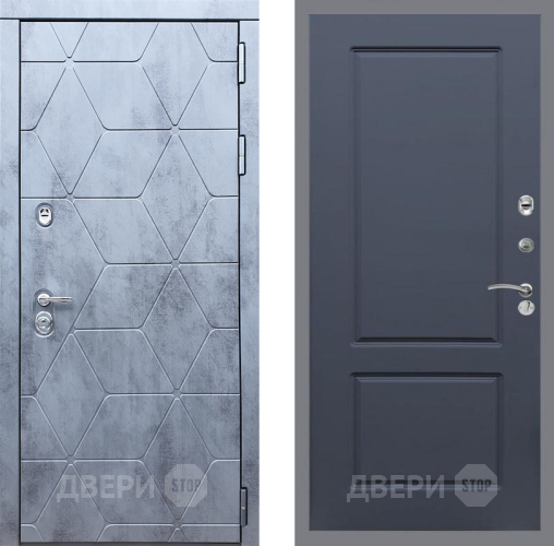 Входная металлическая Дверь Рекс (REX) 28 FL-117 Силк титан