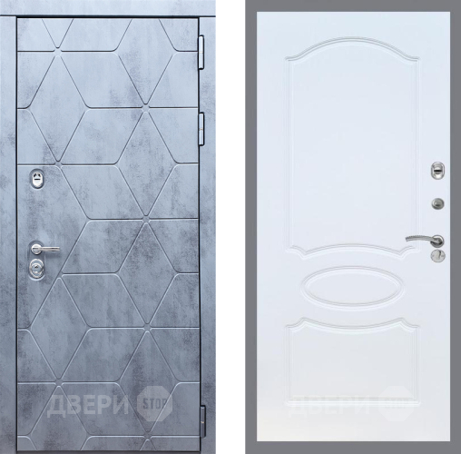 Входная металлическая Дверь Рекс (REX) 28 FL-128 Белый ясень