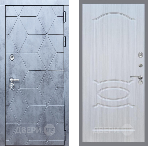 Входная металлическая Дверь Рекс (REX) 28 FL-128 Сандал белый