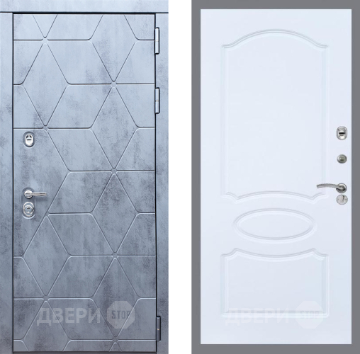 Входная металлическая Дверь Рекс (REX) 28 FL-128 Силк Сноу