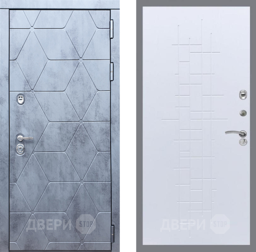 Входная металлическая Дверь Рекс (REX) 28 FL-289 Белый ясень