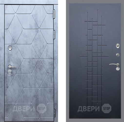 Входная металлическая Дверь Рекс (REX) 28 FL-289 Ясень черный