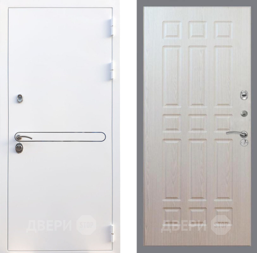 Входная металлическая Дверь Рекс (REX) 27 FL-33 Беленый дуб