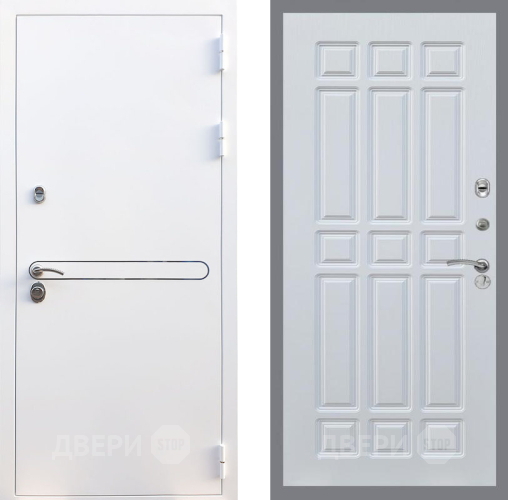 Дверь Рекс (REX) 27 FL-33 Белый ясень