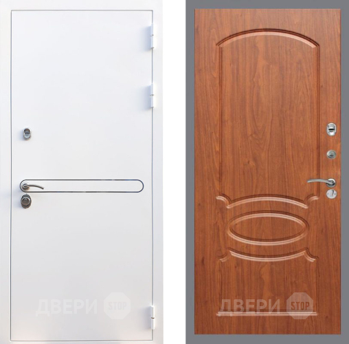 Входная металлическая Дверь Рекс (REX) 27 FL-128 Морёная берёза
