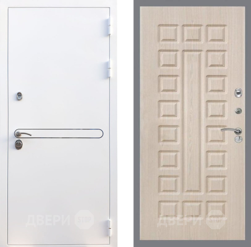 Входная металлическая Дверь Рекс (REX) 27 FL-183 Беленый дуб