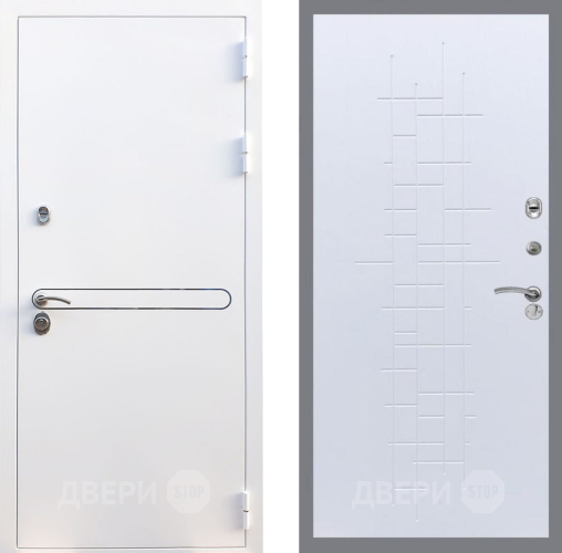 Входная металлическая Дверь Рекс (REX) 27 FL-289 Белый ясень
