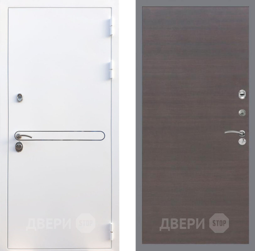 Входная металлическая Дверь Рекс (REX) 27 GL венге поперечный