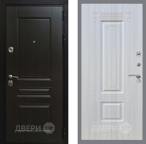 Входная металлическая Дверь Рекс (REX) Премиум-Н FL-2 Сандал белый