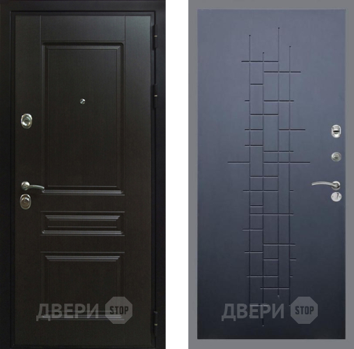 Входная металлическая Дверь Рекс (REX) Премиум-Н FL-289 Ясень черный