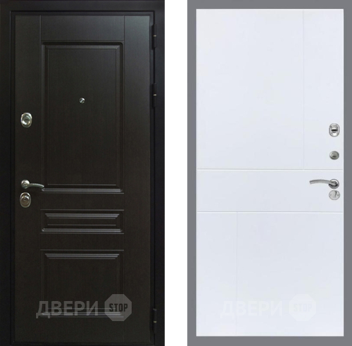 Входная металлическая Дверь Рекс (REX) Премиум-Н FL-290 Силк Сноу
