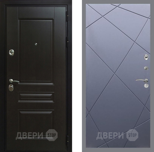 Входная металлическая Дверь Рекс (REX) Премиум-Н FL-291 Силк титан