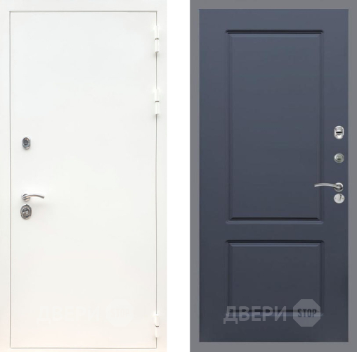 Входная металлическая Дверь Рекс (REX) 5 Белая Шагрень FL-117 Силк титан