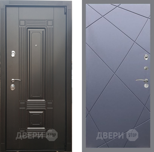 Входная металлическая Дверь Рекс (REX) 9 FL-291 Силк титан
