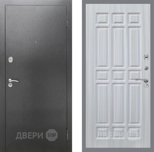 Дверь Рекс (REX) 2А Серебро Антик FL-33 Сандал белый
