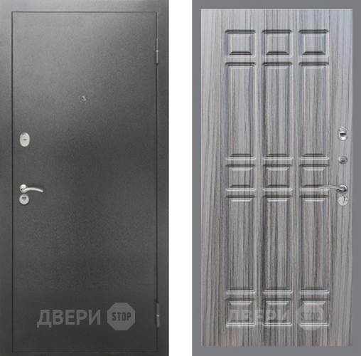 Дверь Рекс (REX) 2А Серебро Антик FL-33 Сандал грей