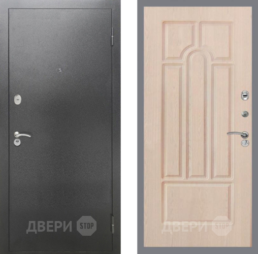Входная металлическая Дверь Рекс (REX) 2А Серебро Антик FL-58 Беленый дуб