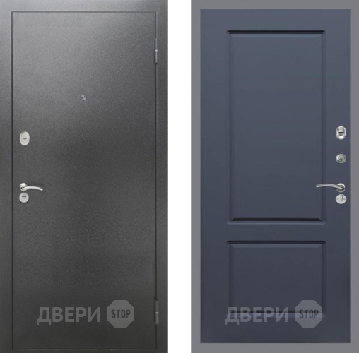 Дверь Рекс (REX) 2А Серебро Антик FL-117 Силк титан