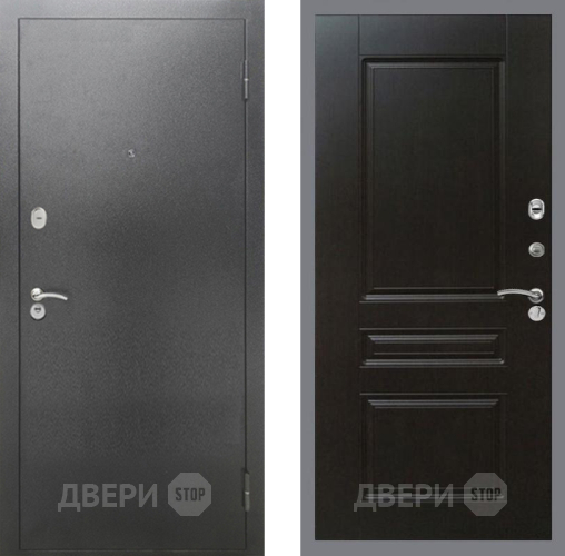 Входная металлическая Дверь Рекс (REX) 2А Серебро Антик FL-243 Венге